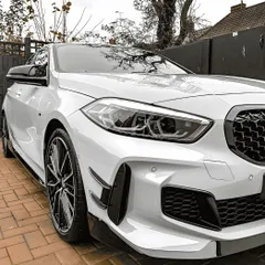 【送料無料】BMW 1シリーズ F40 Mスポーツ 118i 120i 2019+ 対応 MPスタイル フロントカナード エアロパーツ カーボン調 ブラック スポーティ アグレッシブ ドレスアップ カスタム