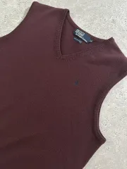 00s POLO RALPH LAUREN Vネック ニット ベスト 005