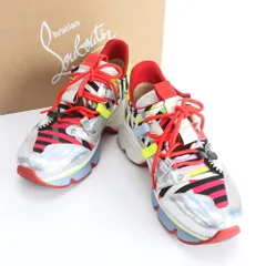 美品 クリスチャンルブタン ラン ルビ ラン スパイク スタッズ 37 1/2 24.5cm 相当 スニーカー 靴 シューズ レディース REE DT39-5【中古】