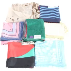 まとめ 7点 セット クリスチャンディオール ジバンシー イヴサンローラン など スカーフ カシミヤ シルク 大判 レディース EEE DT36-10【中古】