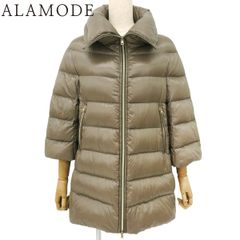 Herno(ヘルノ) ダウンジャケット 42 ナイロン ベージュ レディース 40802175086【中古】【アラモード】