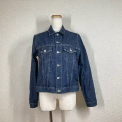 希少 90s オールドユニクロ デニムジャケット L 紺タグ Gジャン 青 OLD UNIQLO 刻印ボタン Y2K フェアリーグランジ 日本製生地
