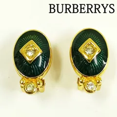 BURBERRYS　バーバリーズ　イヤリング　ストーン　グリーン