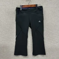 アディダス 刺繍 ロゴ トレーナー 6分 レギンス ズボン M A08521