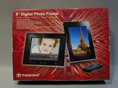 トランセンド Transcend 8インチ デジタルフォトフレーム PF810B ブラック 2GBメモリ内蔵 写真 動画 音楽 再生機能 カレンダー 時計 ラジオ搭載 新品同様 未使用品 通電確認済み 安心の匿名配送 送のサムネイル
