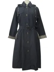 アクアスキュータム AQUASCUTUM 撥水 コート ネイビー 紺 L 収納用トートバッグ付き レインコート 上着 アウターのサムネイル
