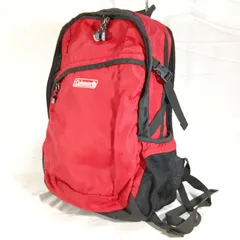 【大容量】コールマン リュック バックパック レッド 33L級 登山 キャンプ 遠足 逸品 Coleman 赤 黒 頑丈 多機能