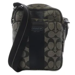 コーチ COACH ショルダーバッグ ワンショルダー シグネチャー PVC レザー グレー ブラック F70589 /YO8 ■GY18