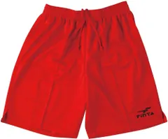 フィンタ FINTA サッカー Jr.ゲームパンツ ズボン ハーフパンツ ショートパンツ 子ども キッズ ジュニア 半ズボン 短パン ひも付き 定番 トレーニング 練習 試合 お揃い 着替え  FT5754 071 レッド×ブラック