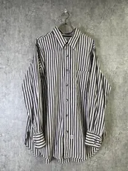 【中古】Marvine Pontiak ﾏｰｳﾞｨﾝﾎﾟﾝﾃｨｱｯｸ ｼｬﾂ 長袖 ｽﾄﾗｲﾌﾟ 総柄 日本製 ﾍﾞｰｼﾞｭ ﾌﾞﾗｳﾝ COMFORT 33962092のサムネイル
