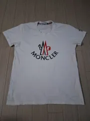 MONCLER モンクレール 白 ロゴ Tシャツ (90)