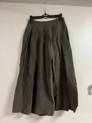 ザラ リネン ズボン カーキ