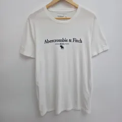 L アバクロンビー 白 半袖 Tシャツ