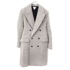 BOTTEGA VENETA ボッテガヴェネタ 21AW ダブルブレストロングコート 673288 V1AC0 グレー系 40のサムネイル