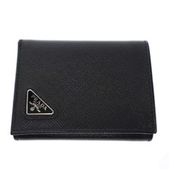 ✨美品✨】 プラダ 三角ロゴ ツバメ 二つ折り財布 ライトブルー RFID