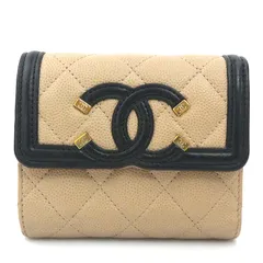 シャネル CHANEL  三つ折り財布 CCフィリグリー