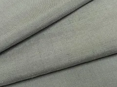 平和屋着物●結城紬　色無地　牡丹鼠色　正絹　逸品　AABG4672fy