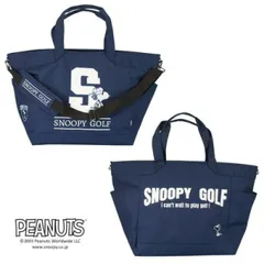 SNOOPY GOLF　スヌーピー ゴルフ BIGトートバッグ ネイビー 2WAY ショルダー付 大容量 男女兼用