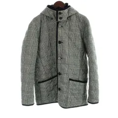 アーノルドパーマー Arnold Palmer チェック ジャケット 上着 ウール混 4 グレー フード付き 長袖 /AB ■OS