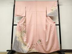 未使用，躾付き，新古品□正絹 夏絽 ．上品訪問着 ，礼装，結婚式にも 