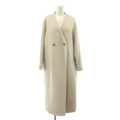 スローブ イエナ SLOBE IENA  ノーカラーコート ロング ウール F 白系 19020912790430 /KU