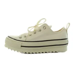 コンバース CONVERSE オールスター ローカットスニーカー シューズ 厚底 23.5cm 白 ホワイト 1SD880 /AN65