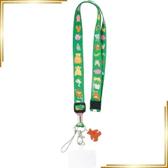 【新品】 Mrs.Grossman's(ミセス・グロスマン) カラフル ポップ 安全パーツ付 長さ調節可 チャーム付 首掛け スマホ ショルダーストラップ 小児科 歯科 ネックストラップ MG0005 C-6 グリーン 1