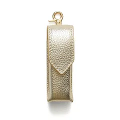 【新品】 HASHIBAMI（ハシバミ）レザー リップケースチャーム Ha-2212-818 ゴールド