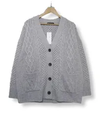 今季新品23区★【杏さん着用/洗える】ウールカシミヤ アランパターンカーディガン 洗える】ウールカシミヤ アランパターン カーディガン