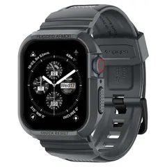 【新品】 Apple Watch バンド 45mm | 44mm 一体型 ケース カバー 耐衝撃 PC TPU 二重構造 スポーツバンド 落下 衝撃 吸収 耐久性 傷防止 【 Series 9 / 8 / SE 2 /Series 7 / SE/Serie 0