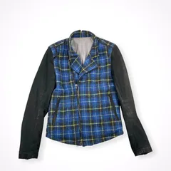 RICO ARCHIVE リコ アーカイブ / アーカイブチェックレザーライダース 裏原 SIZE:Mのサムネイル
