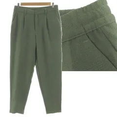 アズールバイマウジー AZUL by moussy イージーリラックスパンツ EASY RELAX PANTS 251FSB31-111C テーパード タック ウエストゴム カーキ L