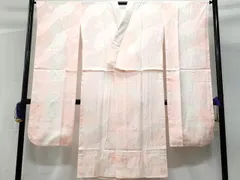 平和屋着物■振袖用長襦袢　無双仕立て　道長鈴花文　暈し染め　正絹　逸品　CABE6378fb