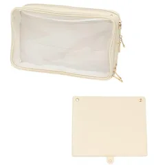 【新品】 [東洋ケース] 推し入れ OSHiiRE ぬいぐるみ バッグ 33 × 20cm サイズ 痛バッグ 推し活 OSHI-3320 (本体：アイボリー×フタ：アイボリー) 1