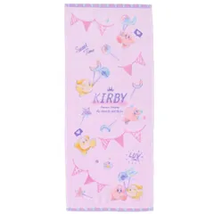 星のカービィ フェイスタオル ジャカードロングタオル カービィシャイニーポップ プププロリポップ  キャラクター