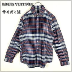 美品・高級】ルイヴィトン/LVチャーム付ポロシャツL/素材シルク