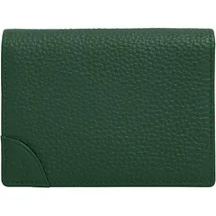 【新品】 [RafiCaro] 名刺入れ 大容量 本革 多ポケット ホールド機能 カードケース レディース メンズ ビジネス 多収納 多機能 グリーン 0