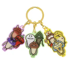 おさわり探偵なめこ栽培キット キーホルダー 3チャームキーホルダー 集合  キャラクター