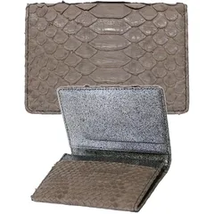 【新品】 [ベルクート] ココア 名刺入れ メンズ レディース ダイヤモンドパイソン パイソン 蛇皮 蛇革 へび皮 へび革 ヘビ皮 ヘビ革 ブランド 人気 本皮 本革 薄型 名刺ケース カードケース 薄型 薄い 牛革 名詞入れ レザー スネーク スネークレ 1