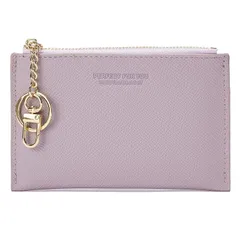 【新品】 [GASUSI] カードケース 薄型 小銭入れ ファスナーポケット フラグメントケース ミニカードケース 男女兼用 キーホルダー付 定期入れ パスケース 名刺ケース おしゃれ シンプルなデザイン