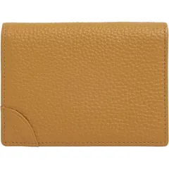 【新品】 [RafiCaro] 名刺入れ 大容量 本革 多ポケット ホールド機能 カードケース レディース メンズ ビジネス 多収納 多機能 キャメル 0