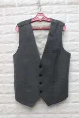 11 メンズ スーツ ベスト カジュアル ベスト メンズ95(M) ファッション ベスト
