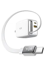 ☆新品☆65w PD 急速充電器 伸縮式ケーブル付き type-c 【3台同時に充電可能・超軽量・極小型】 usb コンセント iPhone タイプc 充電器 【充電の常識を再定義】 usb c 3ポート 携帯に便利 出張?旅行 PD3.0/ 98dbe598