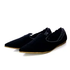 ドリスヴァンノッテン DRIES VAN NOTEN パンプス フラット ポインテッドトゥ スエード 36 23cm 黒 ブラック /YO4のサムネイル