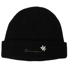 【新品】 Champion ニットキャップ フラワーロゴ 492-1024 ブラック 1