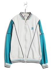 【お得なクーポン配布中!】 80s アディダス フルジップ スウェット トラック ジャケット メンズ M 程/ 古着 ヴィンテージ 裏起毛 トレーナー ブルゾン トレフォイル 