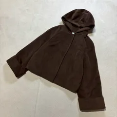 【美品】 CECILMcBEE （セシルマクビー） レーヨン混 ショート丈フーデッドコート ショートコート ジャケット レディースMサイズ