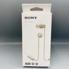 【接続確認済み】SONY ワイヤレスイヤホン WI-C100 ベージュ イヤホン ワイヤレス Bluetooth オーディオ 家電 ソニー