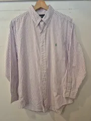 ポロラルフローレン ストライプ 長袖 シャツ