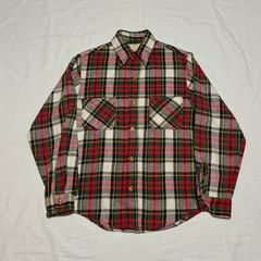 70s Golden Line プリントネルシャツ チェック柄 XL - メルカリ